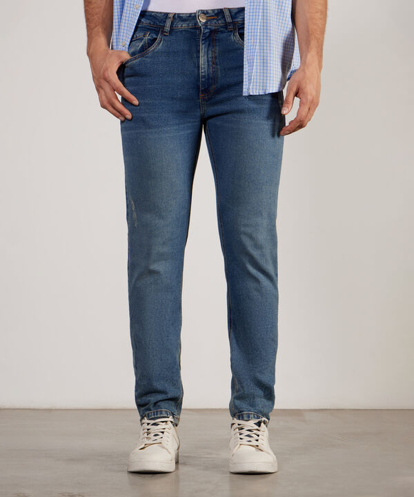 Jean Patprimo Masculino Slim Tapper Tono Medio