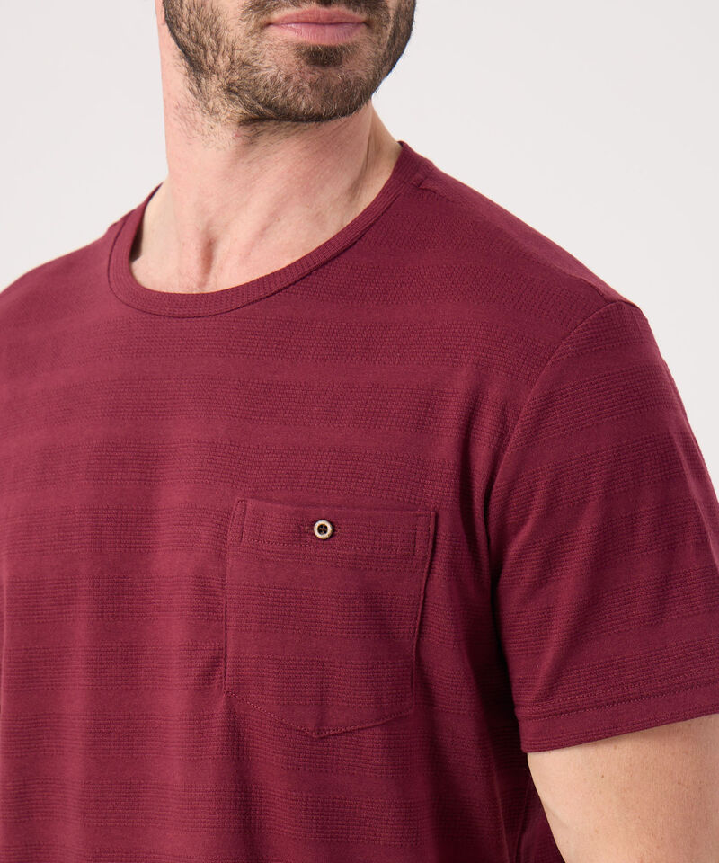 Camiseta Unicolor Con Bolsillo
