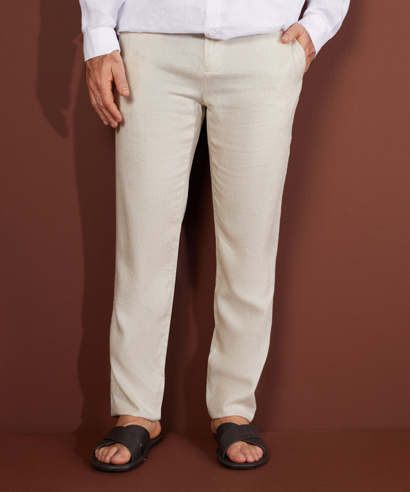 Pantalon Chino Algodon Lino