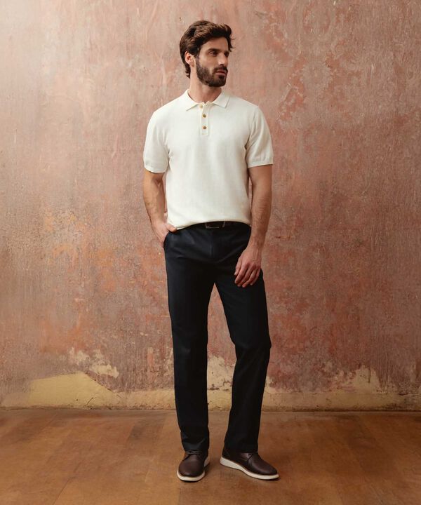 Polo De Punto Manga Corta Estilo Clásico Para Hombre image number null