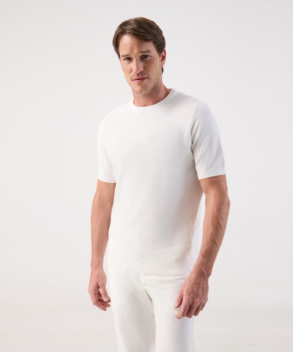 Camiseta de Punto Fino para Hombre Manga Corta image number null