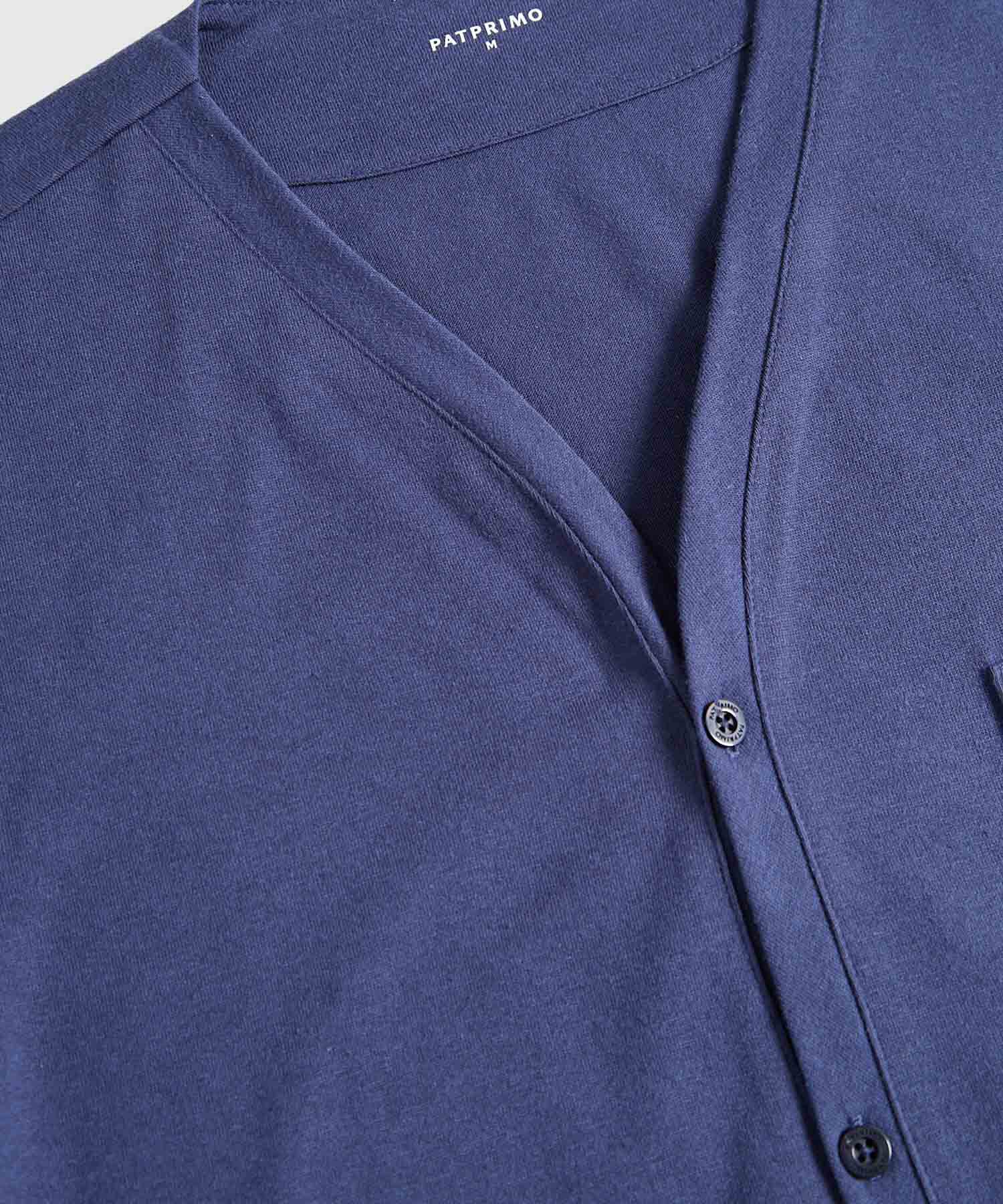 Conjunto Pijama Camiseta Cuello V Pantalon Preteñido Para Hombre