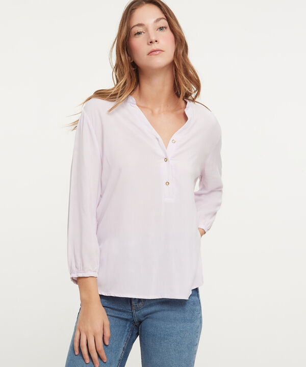 Blusa Manga 3/4 Unicolor image number null