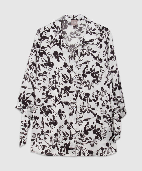 Camisa Manga 3/4 Con Amarre