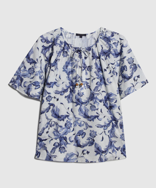 Blusa Estampada Manga Ranglan