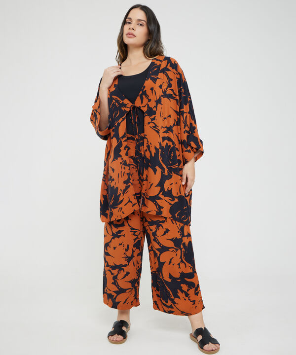 Kimono con Estampado Floral