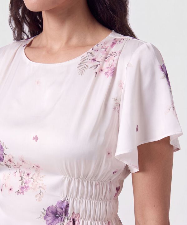 Blusa Con Cintura El&aacute;stica Para Mujer