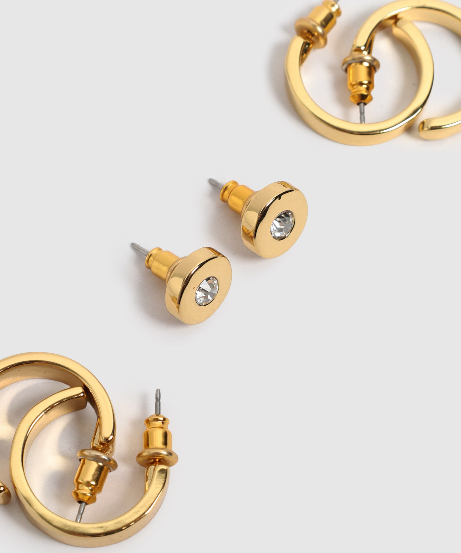 Set X3 Aretes Variados Para Mujer