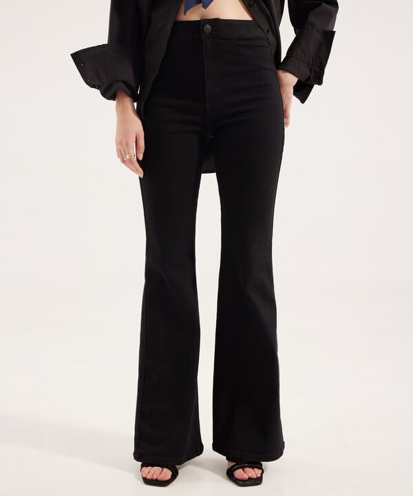 Jeggings Flare Tiro Alto image number null