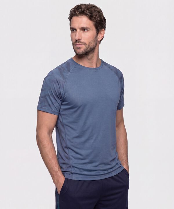 Camiseta Deportiva Con Detalle En Mangas  image number null