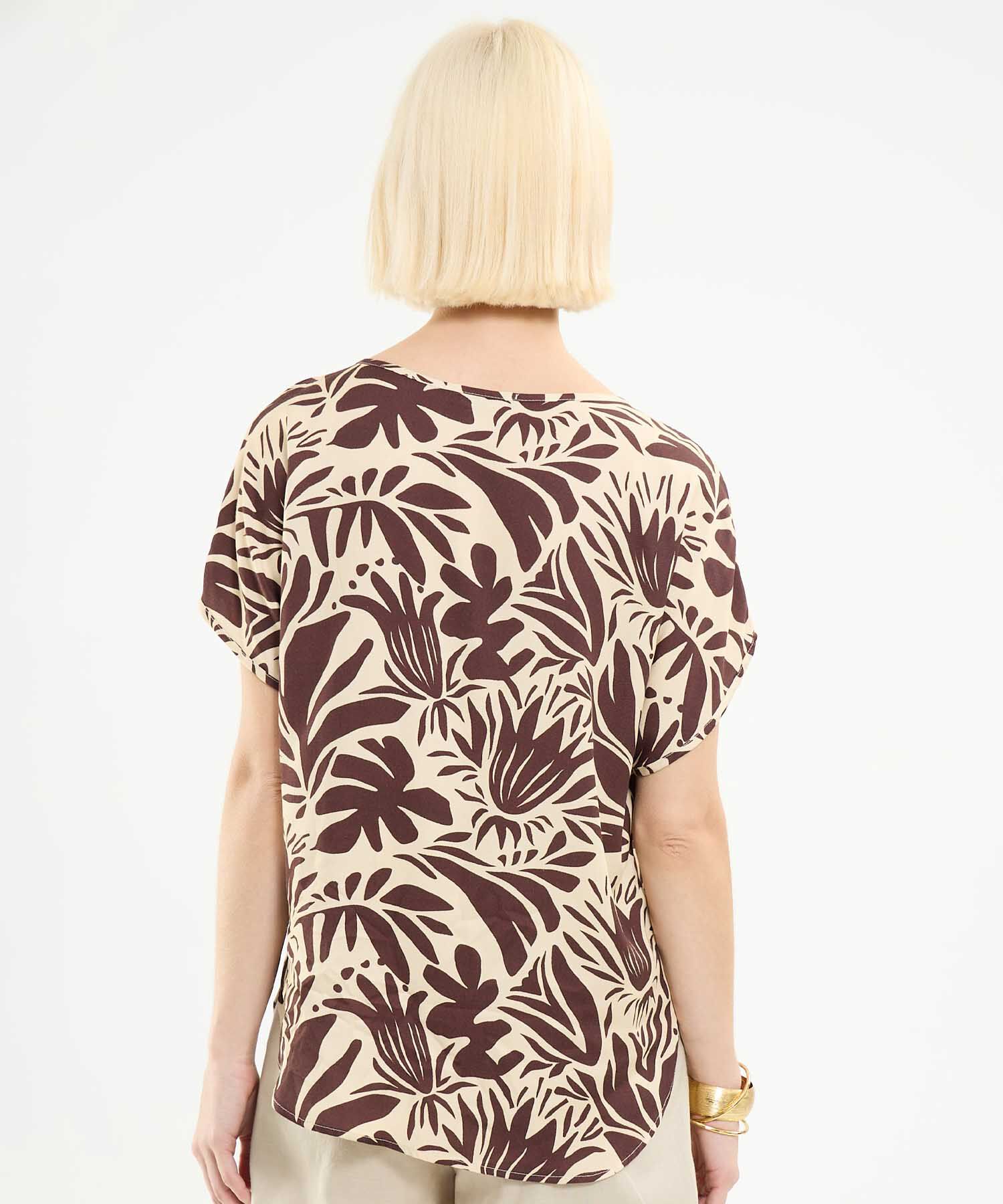 Blusa Estampado Botánico