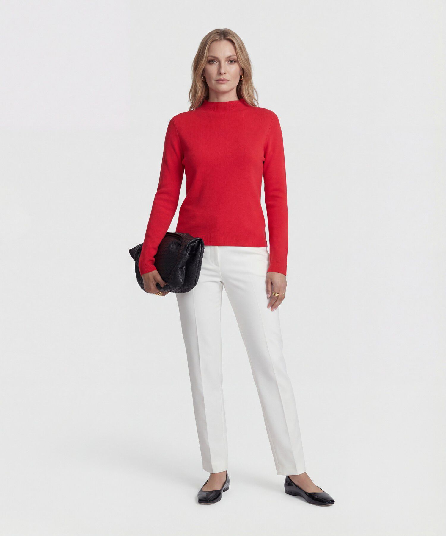 Saco Tejido Cuello Alto para Mujer