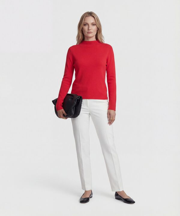 Saco Tejido Cuello Alto para Mujer