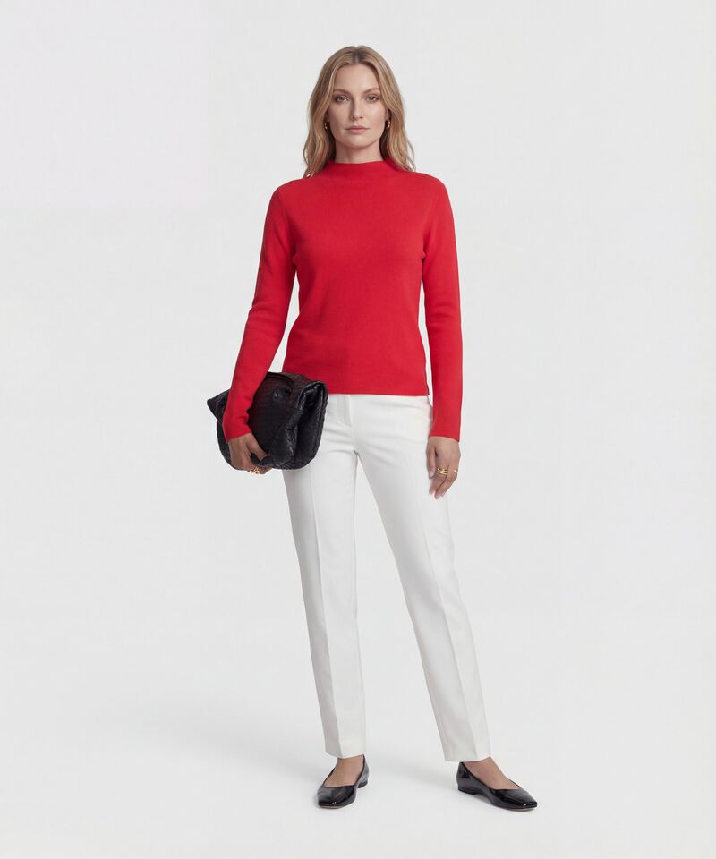 Saco Tejido Cuello Alto para Mujer