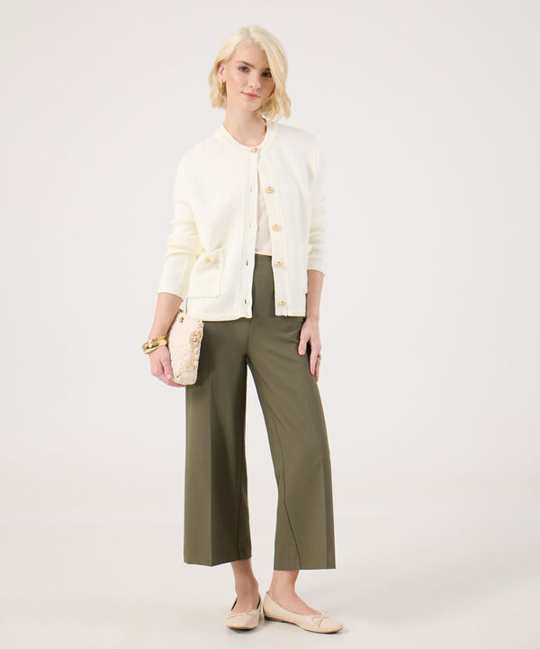 Pantalon culotte unicolor para mujer image number null