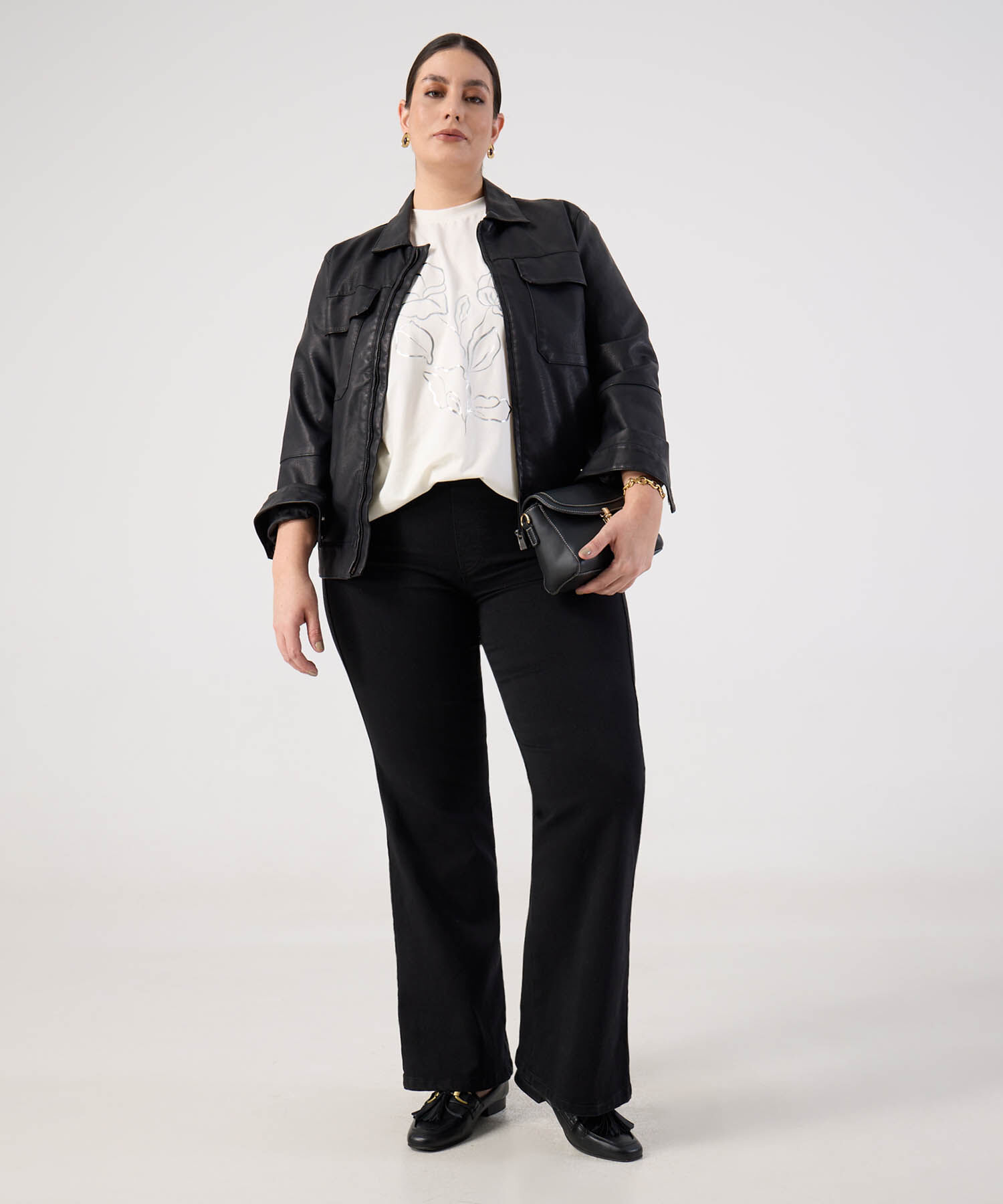 Jean Bota Campana de Tiro Alto para Mujer Curvy