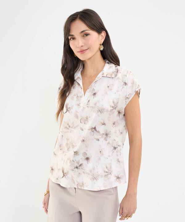 Blusa Satinada Estampada image number null