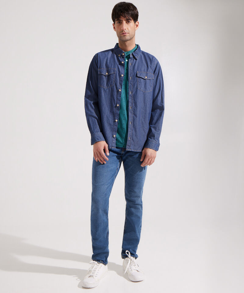 Polo de Cuello Neru con Textura para Hombre