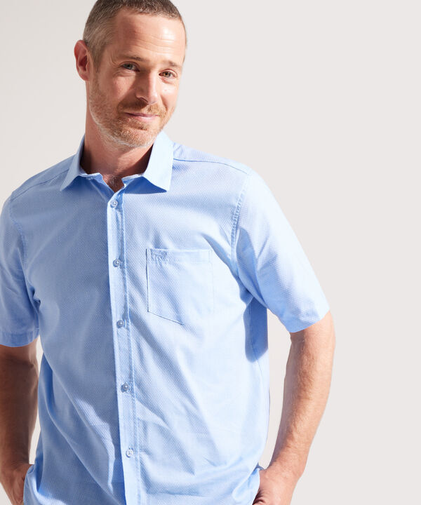Camisa con Estampado de Puntos image number null