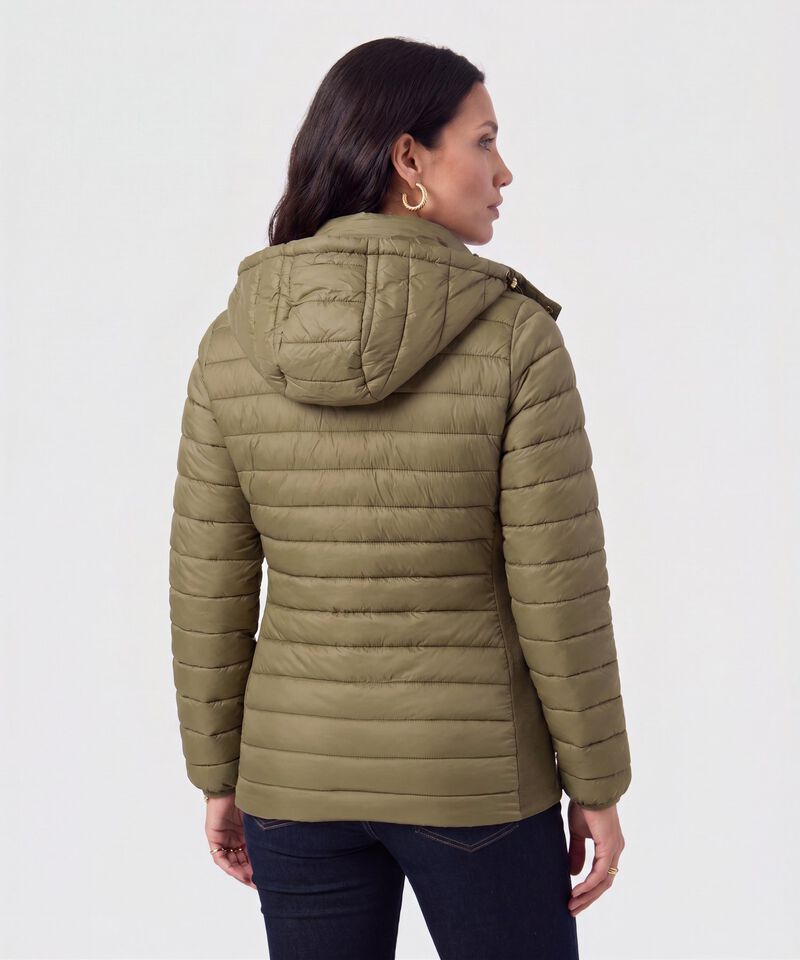 Chaqueta Acolchada Con Capota Para Mujer