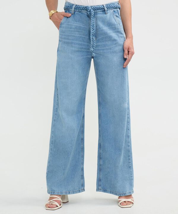 Jeans Wide Leg Tono Claro image number null