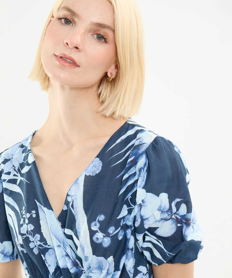 Vestido Largo Estampado Floral