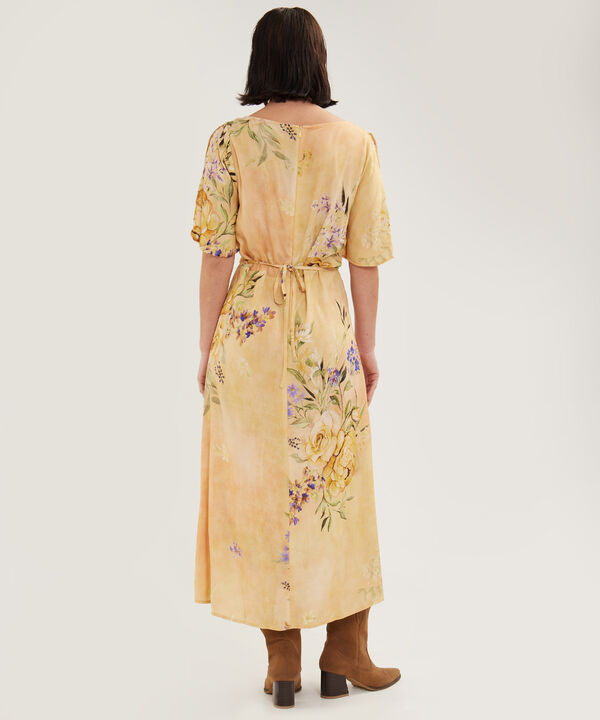 Vestido Midi  Fluido Estampado image number null