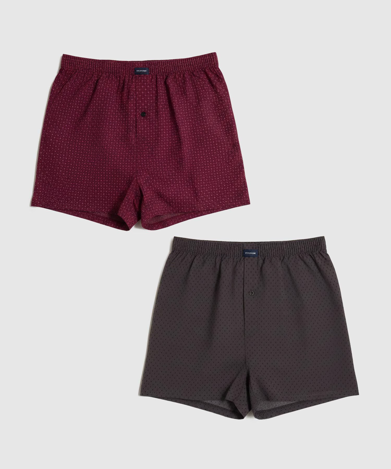 Pack x2 B&oacute;xers Sueltos Estampados para Hombre