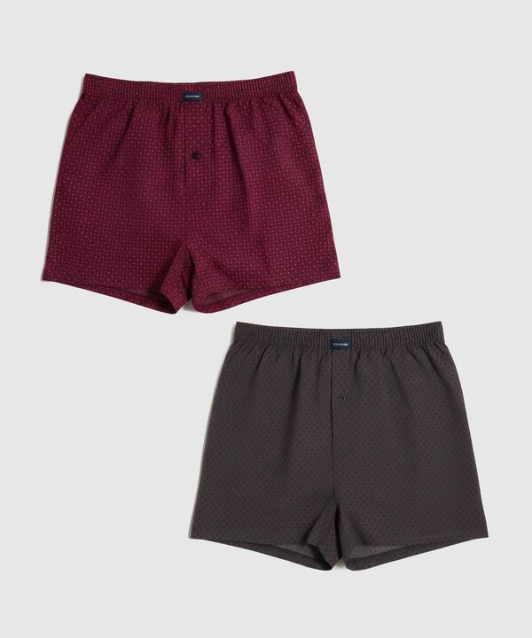 Pack x2 B&oacute;xers Sueltos Estampados para Hombre