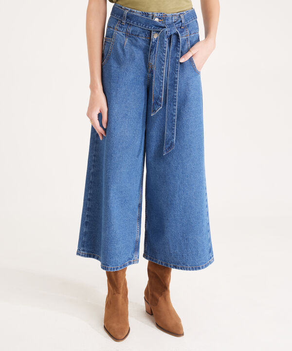 Jean Tipo Wide Leg Cropped image number null