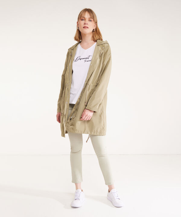 Chaqueta Parka Unicolor