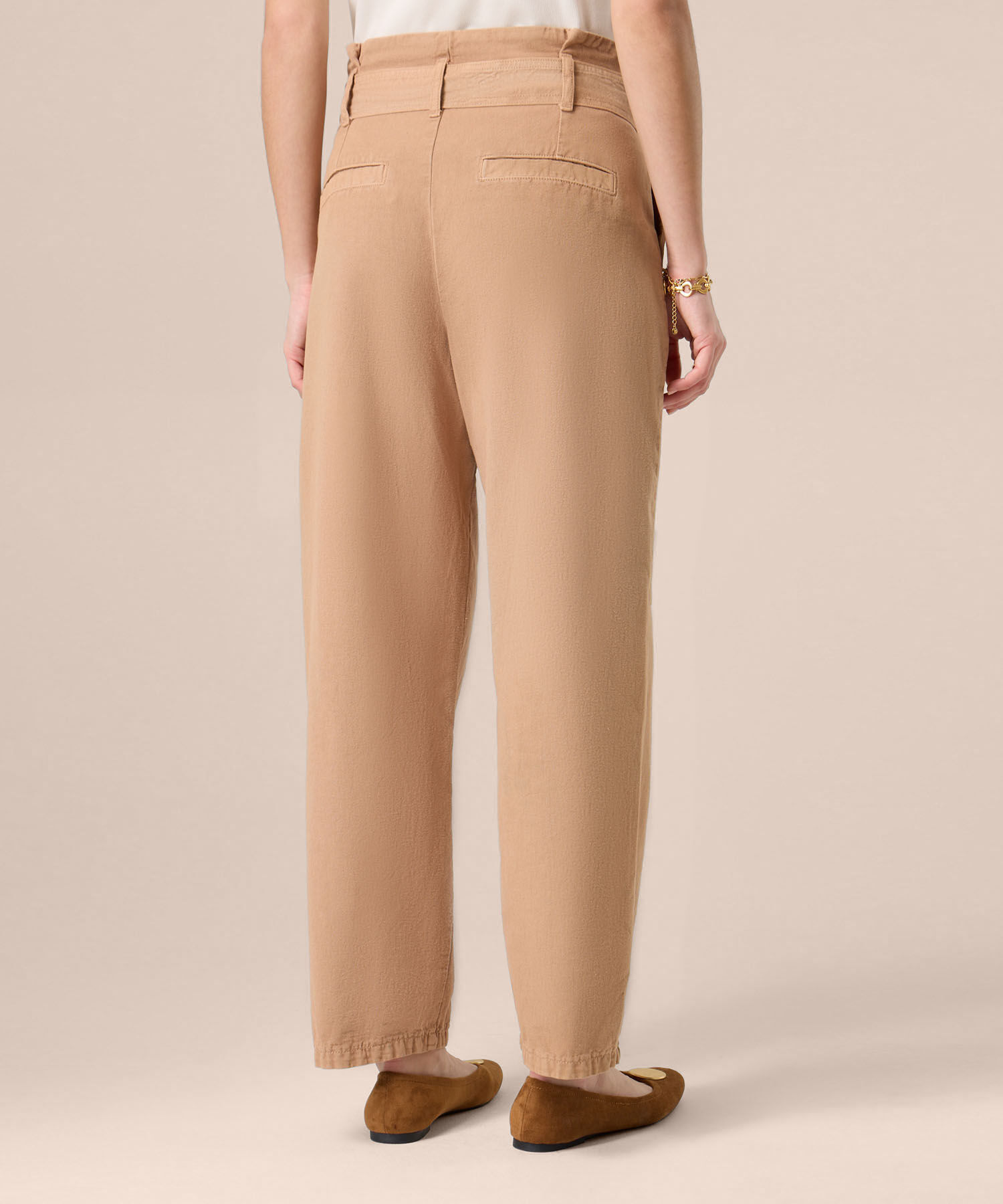 Jeans Barrel De Tiro Alto Para Mujer