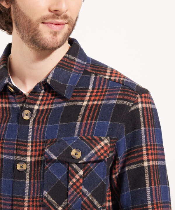 Chaqueta Tipo Sobre Camisa De Cuadros image number null