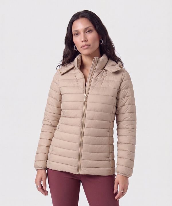 Chaqueta Acolchada Con Capota Para Mujer image number null