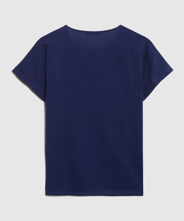 Blusa en Efecto Lino image number null