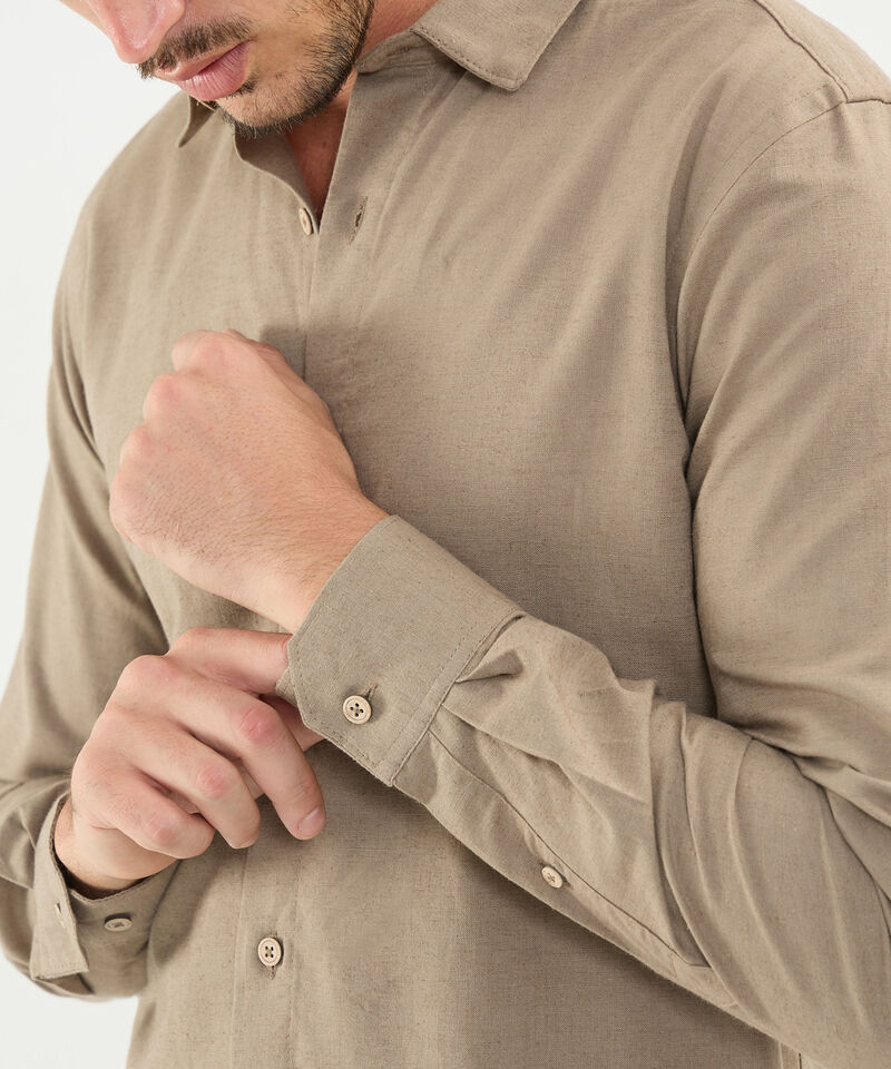 Camisa en Efecto Rústico