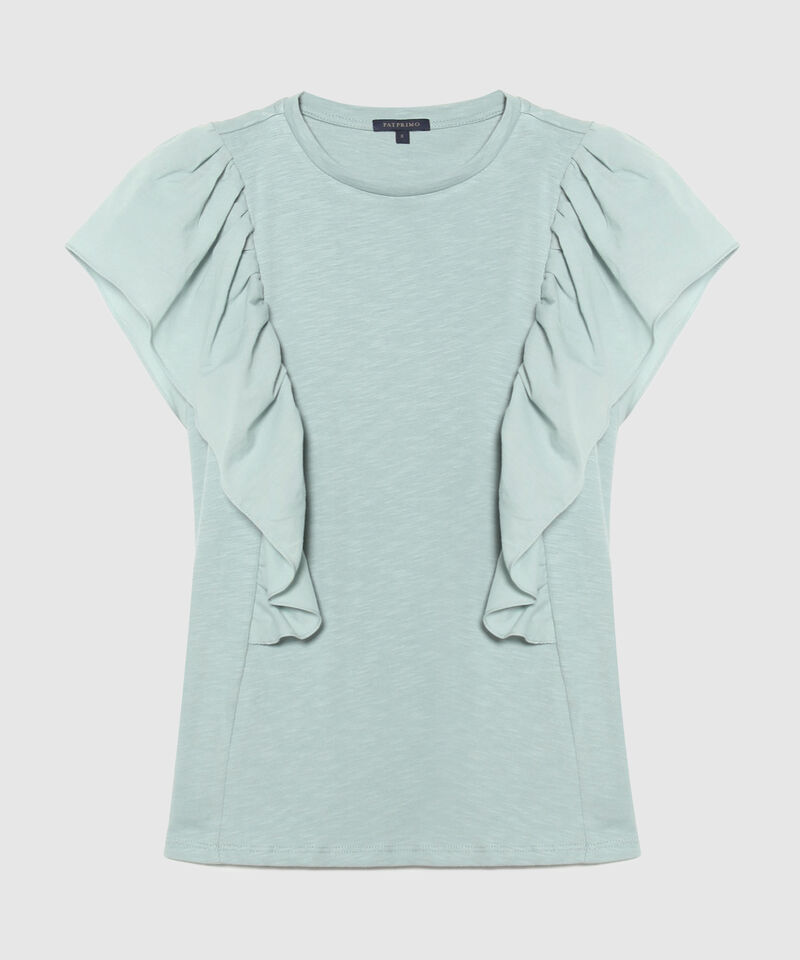 Camiseta Manga Corta con Arandelas