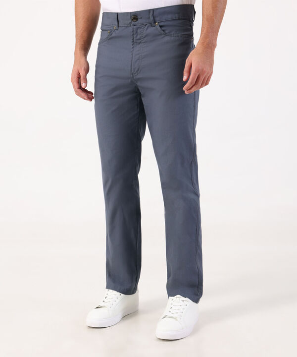 Pantalon Unicolor 5 Bolsillos Silueta Regular Fit image number null