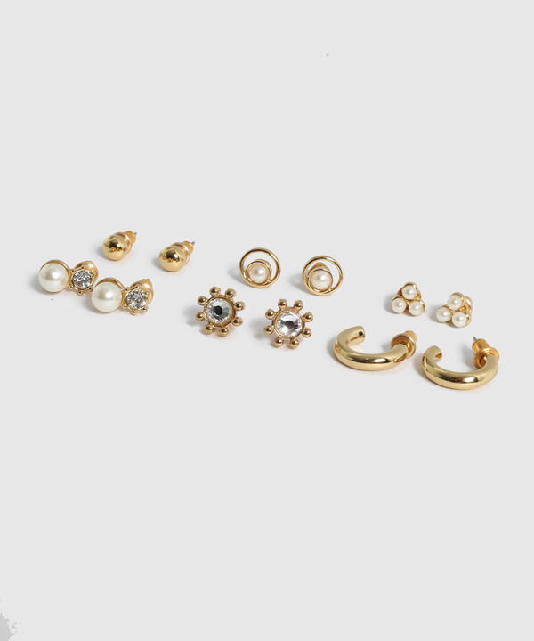 Set X6 Aretes Variados Mujer image number null
