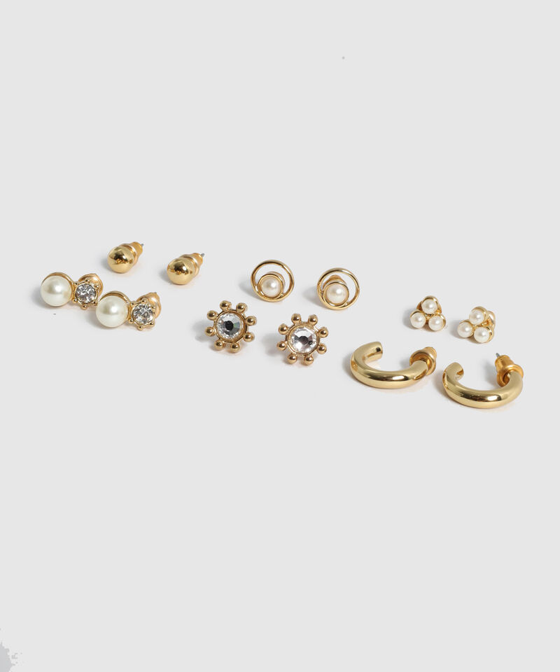 Set X6 Aretes Variados Mujer