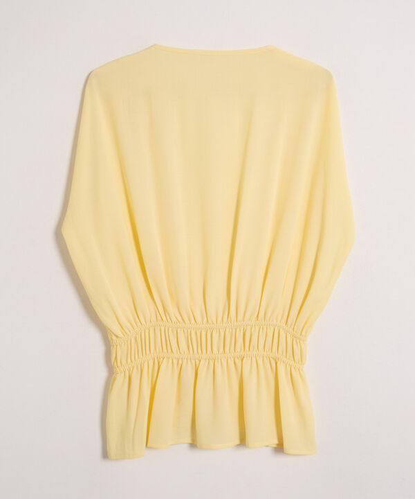 Blusa Sin Mangas Fruncida Para Mujer image number null