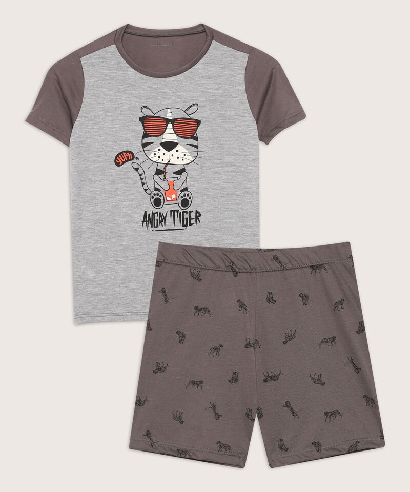 Pijama Camiseta Estampada Y Short