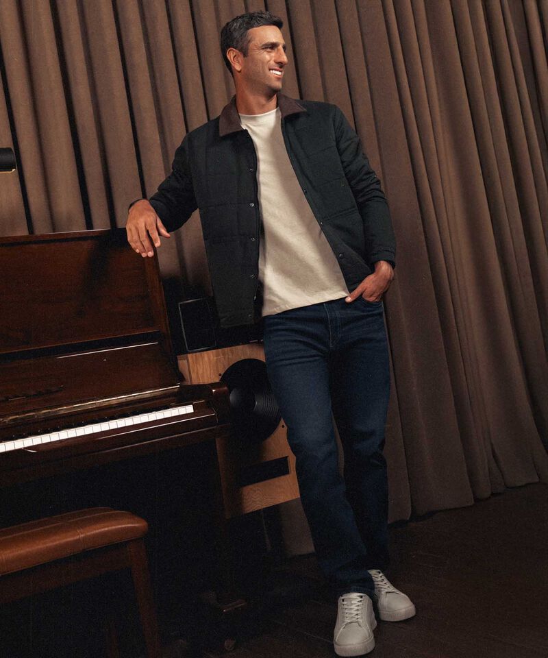 Chaqueta En Pana Acolchada Para Hombre