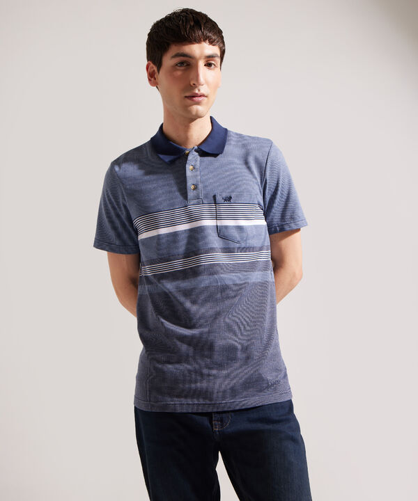 Polo Listador Cuello Tejido image number null