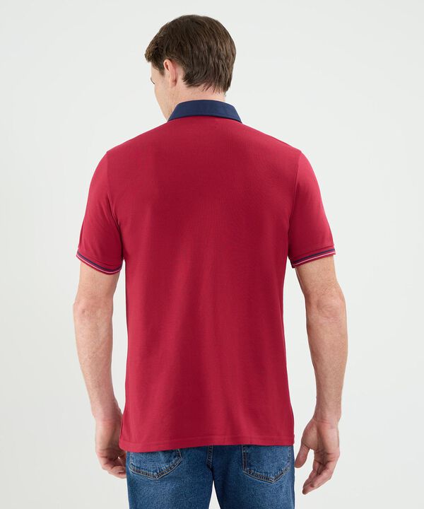 Polo Cuello Máquina Preteñida Con Bolsillo Para Hombre