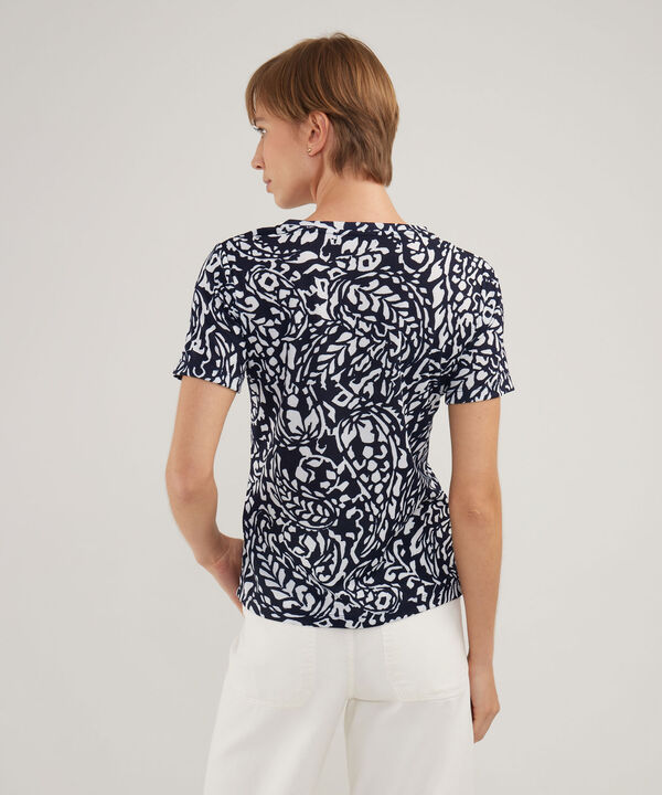 Camiseta Manga Corta Cuello Redondo Estampada