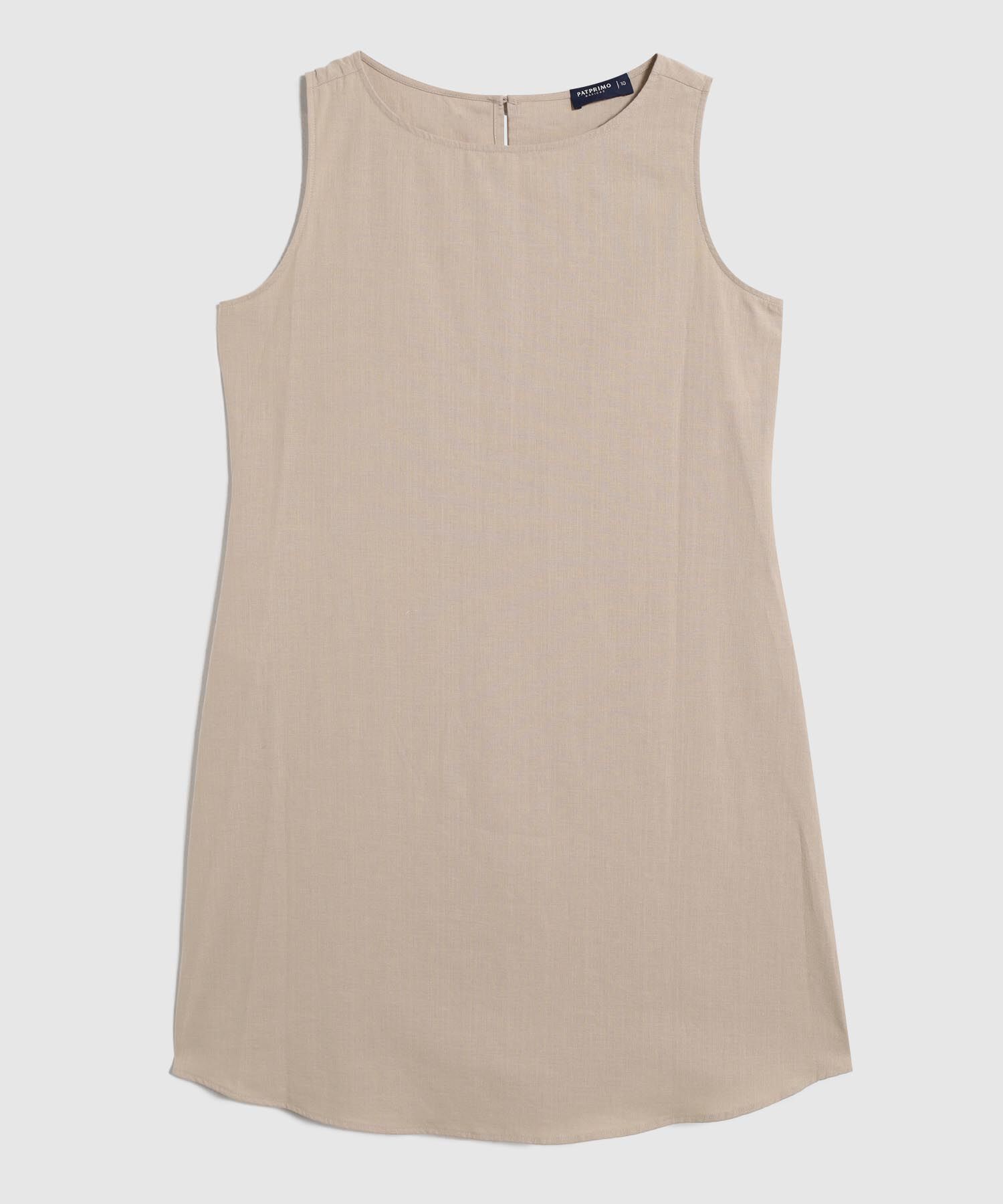 Vestido Corto Unicolor Manga Sisa 