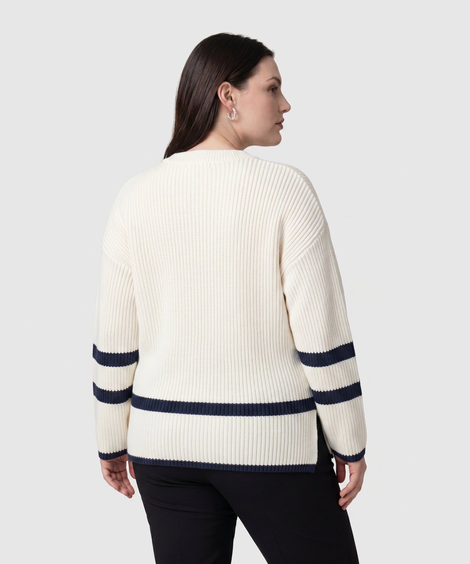 Su&eacute;ter De Punto Con Detalle De Botones Para Mujer Curvy
