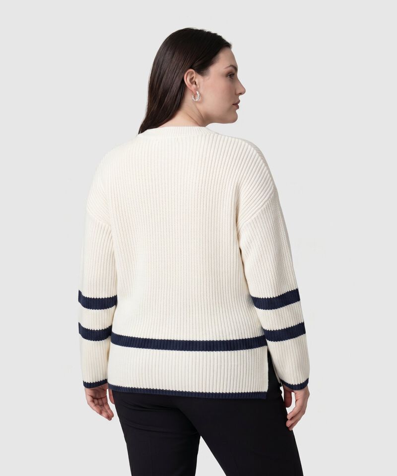 Su&eacute;ter De Punto Con Detalle De Botones Para Mujer Curvy