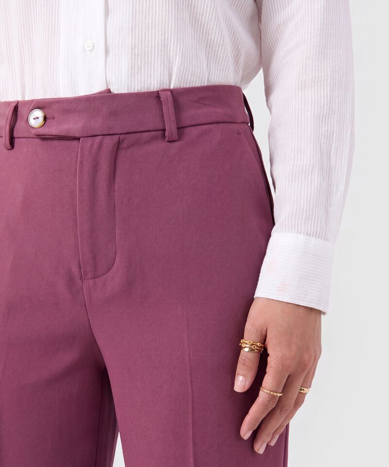 Pantal&oacute;n Wide Leg Mujer con Trabillas